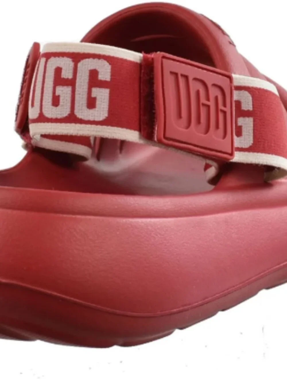 UGG Sport Yeah Samba Sandal Slingback Red Women's Size 7